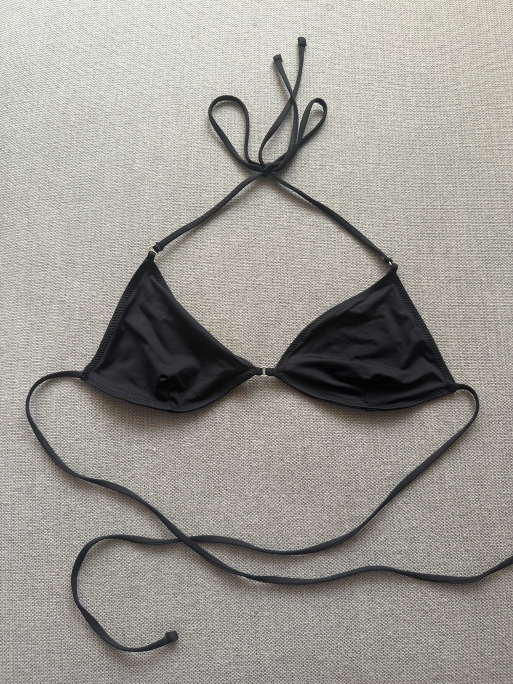 Frankie's Bikinis Black Triangle Bikini Top